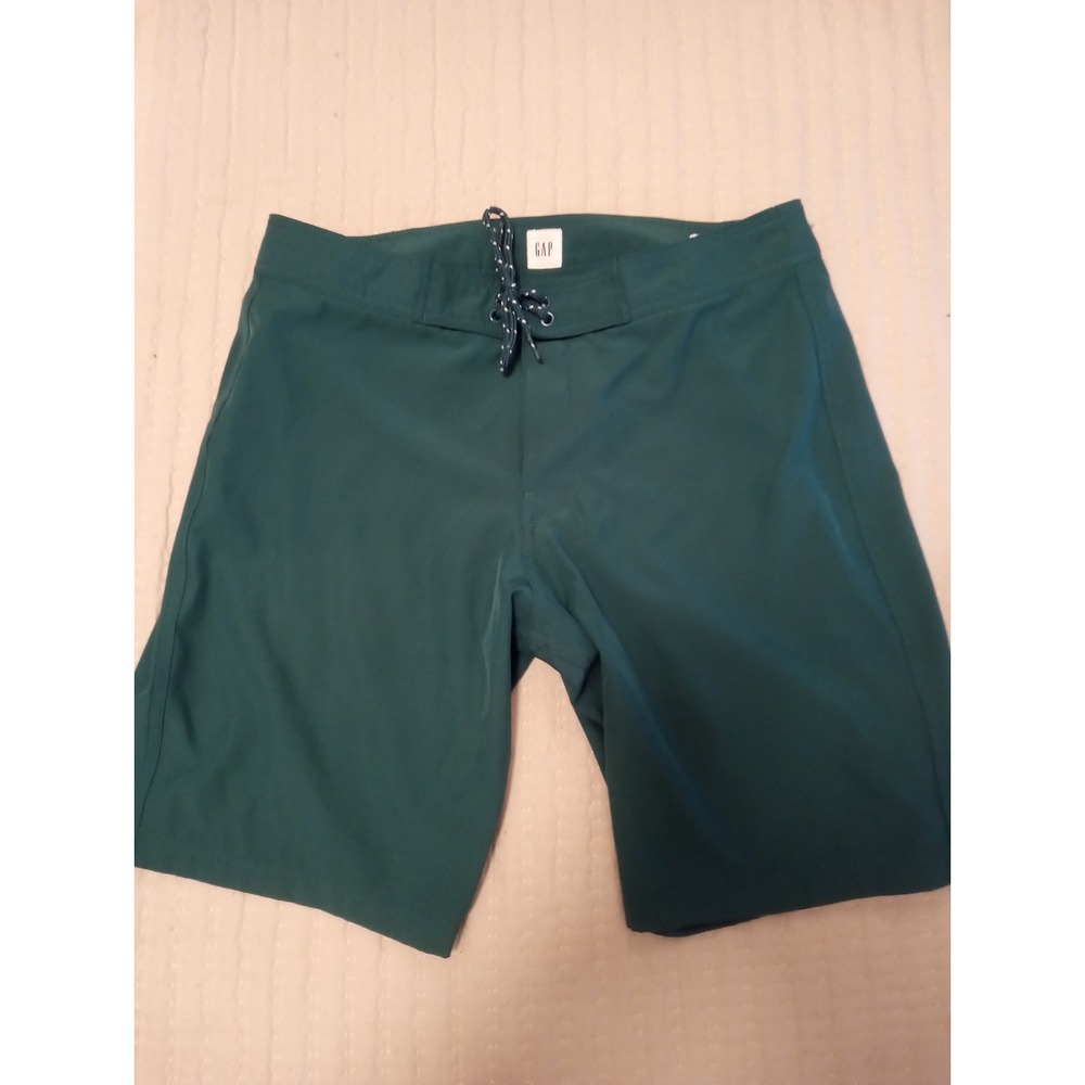 Gap Mens Board Shorts 10 Inch Swim Trunks Dark Teal Green Size M